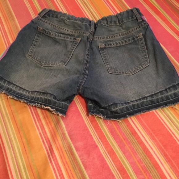 Rainbow sided striped jeans shorts - Picture 3 of 7